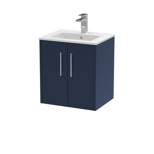 500mm Wall Hung 2 Door Vanity & Basin 2 Hudson Reed