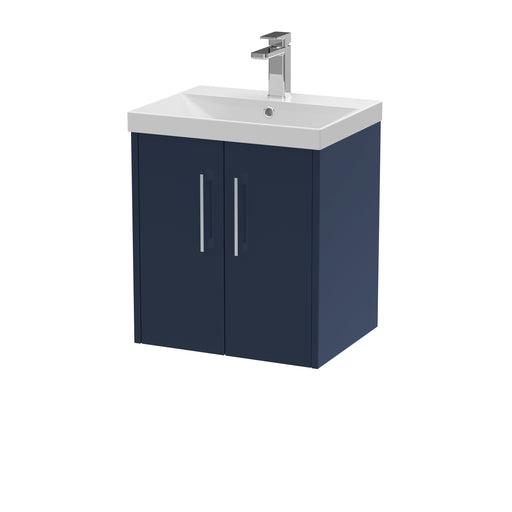 500mm Wall Hung 2 Door Vanity & Basin 3 Hudson Reed