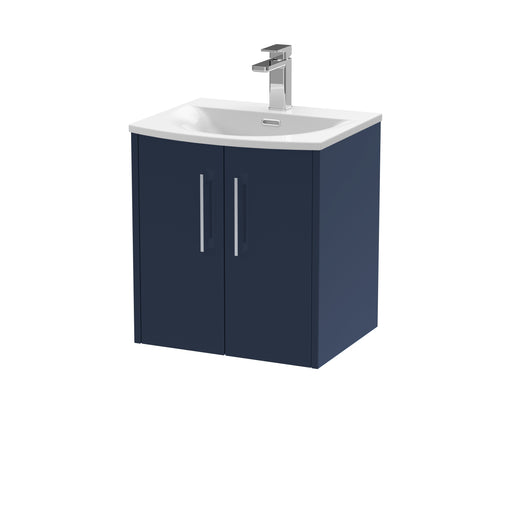 500mm Wall Hung 2 Door Vanity & Basin 4 Hudson Reed