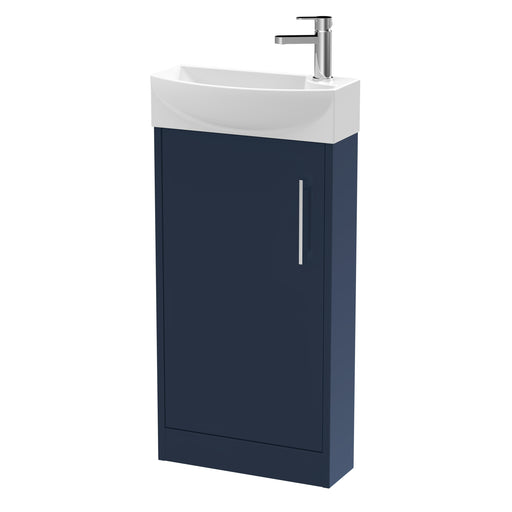 440mm Floor Standing 1 Door Unit & 1TH Basin LH Hudson Reed