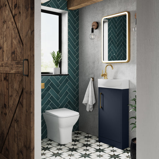 440mm Floor Standing 1 Door Unit & 1TH Basin RH Hudson Reed