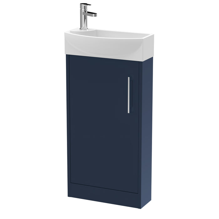 440mm Floor Standing 1 Door Unit & 1TH Basin RH Hudson Reed