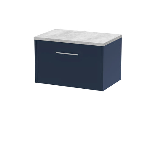 600mm Wall Hung Single Drawer Vanity & Laminate Top Hudson Reed