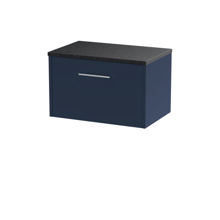 600mm Wall Hung Single Drawer Vanity & Laminate Top Hudson Reed
