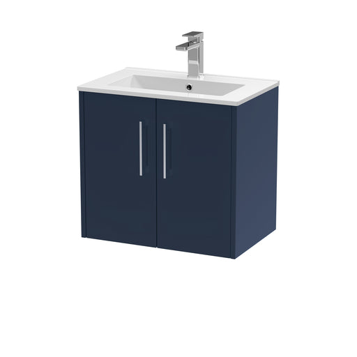 600mm Wall Hung 2 Door Vanity & Basin 2 Hudson Reed
