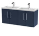 1200mm Wall Hung 4 Door Vanity & Double Basin Hudson Reed