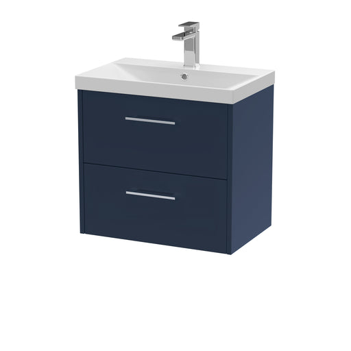 600mm Wall Hung 2 Drawer Vanity & Basin 3 Hudson Reed