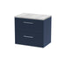 600mm Wall Hung 2 Drawer Vanity & Laminate Top Hudson Reed