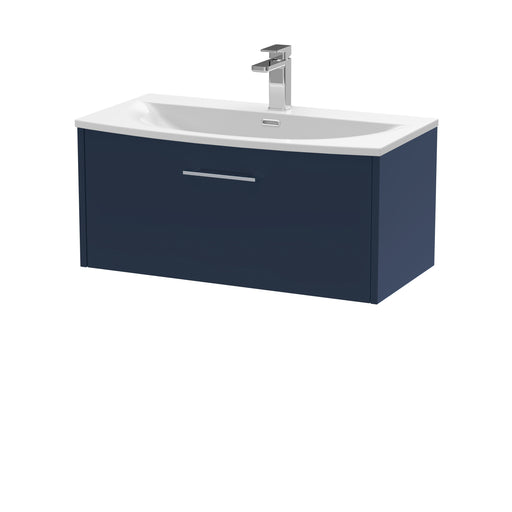 800mm Wall Hung Single Drawer Vanity & Basin 4 Hudson Reed