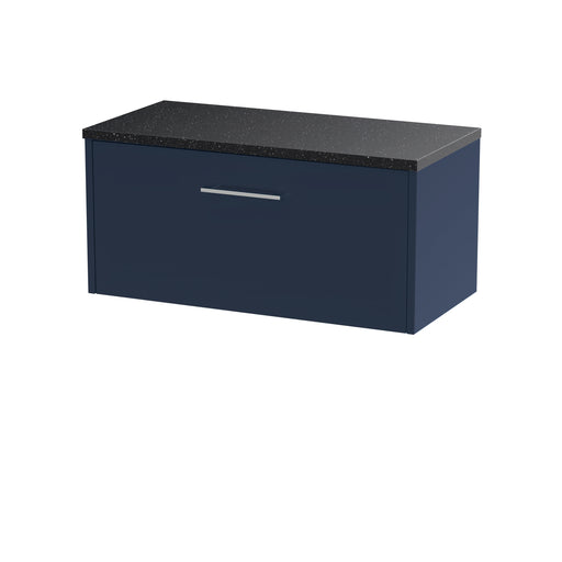 800mm Wall Hung Single Drawer Vanity & Laminate Top Hudson Reed