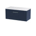 800mm Wall Hung Single Drawer Vanity & Laminate Top Hudson Reed