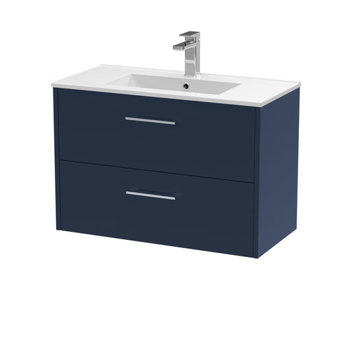800mm Wall Hung 2 Drawer Vanity & Basin 2 Hudson Reed
