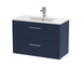800mm Wall Hung 2 Drawer Vanity & Basin 2 Hudson Reed