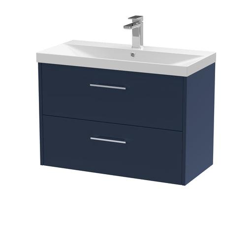 800mm Wall Hung 2 Drawer Vanity & Basin 3 Hudson Reed