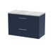 800mm Wall Hung 2 Drawer Vanity & Laminate Top Hudson Reed