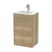 500mm Floor Standing 2 Door Vanity & Basin 2 Hudson Reed