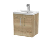 500mm Wall Hung 2 Door Vanity & Basin 1 Hudson Reed