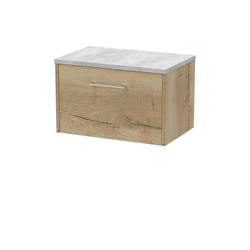 600mm Wall Hung Single Drawer Vanity & Laminate Top Hudson Reed