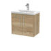 600mm Wall Hung 2 Door Vanity & Basin 1 Hudson Reed