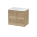 600mm Wall Hung 2 Door Vanity & Laminate Top Hudson Reed