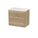 600mm Wall Hung 2 Drawer Vanity & Laminate Top Hudson Reed