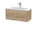 800mm Wall Hung Single Drawer Vanity & Basin 1 Hudson Reed