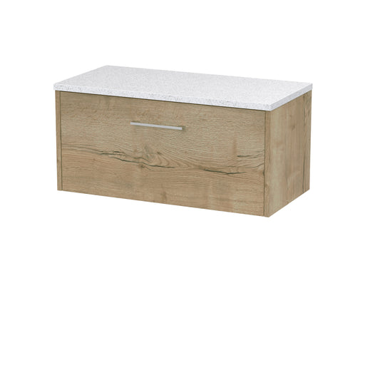 800mm Wall Hung Single Drawer Vanity & Laminate Top Hudson Reed