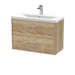 800mm Wall Hung 2 Drawer Vanity & Basin 1 Hudson Reed