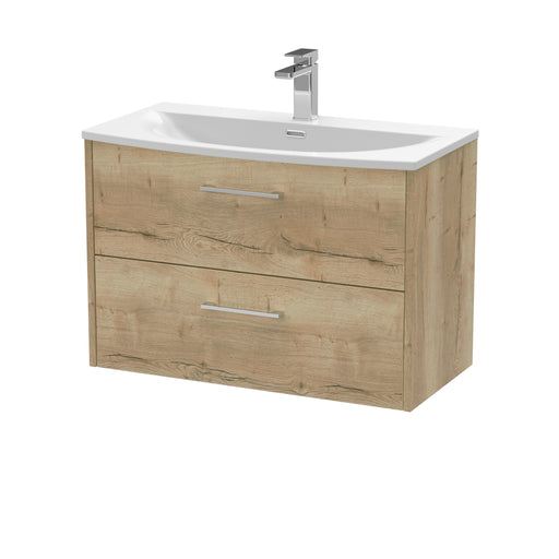 800mm Wall Hung 2 Drawer Vanity & Basin 4 Hudson Reed
