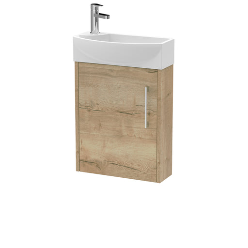 440mm Wall Hung 1 Door Unit & 1TH Basin RH Hudson Reed