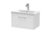 600mm Wall Hung Single Drawer Vanity & Basin 1 Hudson Reed
