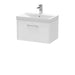 600mm Wall Hung Single Drawer Vanity & Basin 3 Hudson Reed