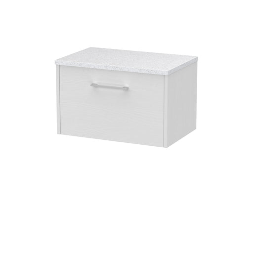 600mm Wall Hung Single Drawer Vanity & Laminate Top Hudson Reed