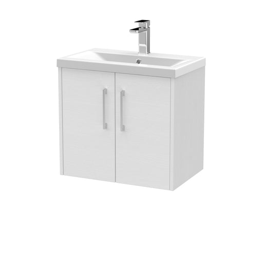 600mm Wall Hung 2 Door Vanity & Basin 1 Hudson Reed