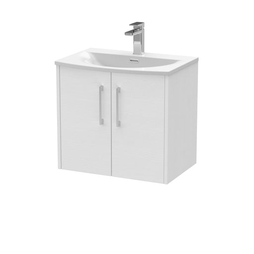 600mm Wall Hung 2 Door Vanity & Basin 4 Hudson Reed