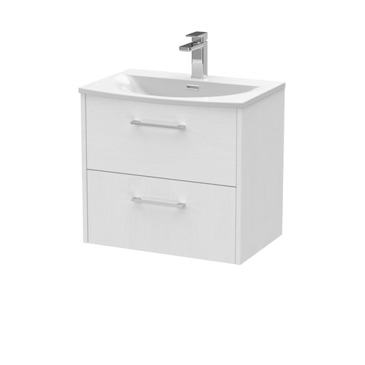 600mm Wall Hung 2 Drawer Vanity & Basin 4 Hudson Reed