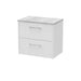 600mm Wall Hung 2 Drawer Vanity & Laminate Top Hudson Reed