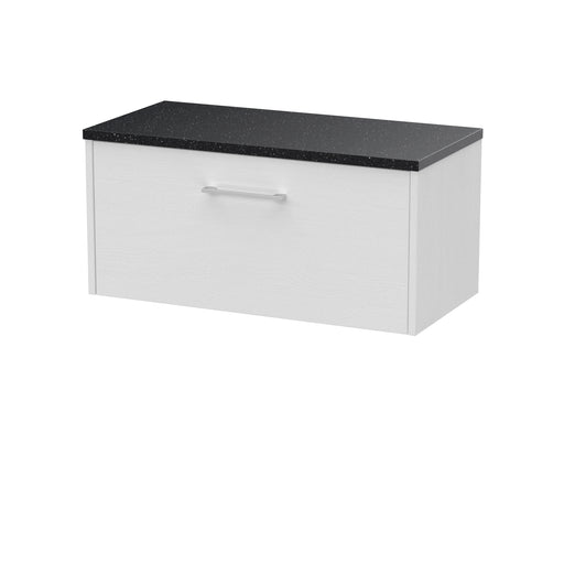 800mm Wall Hung Single Drawer Vanity & Laminate Top Hudson Reed