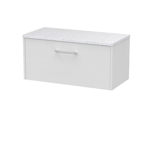 800mm Wall Hung Single Drawer Vanity & Laminate Top Hudson Reed