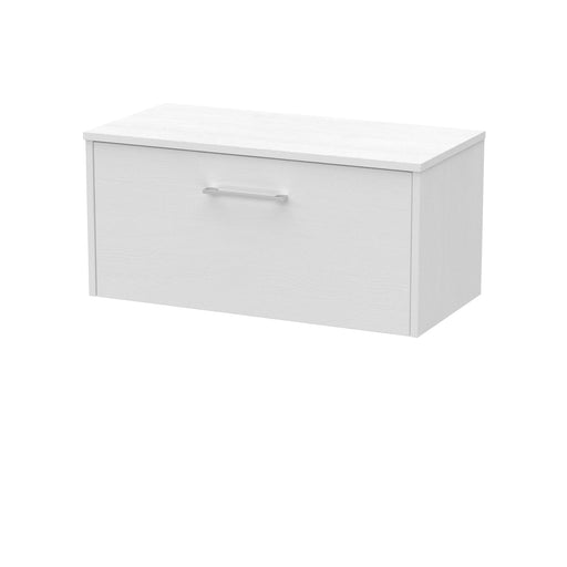 800mm Wall Hung Single Drawer Vanity & Worktop Hudson Reed