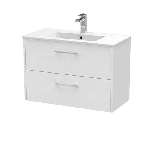 800mm Wall Hung 2 Drawer Vanity & Basin 2 Hudson Reed