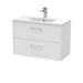 800mm Wall Hung 2 Drawer Vanity & Basin 2 Hudson Reed