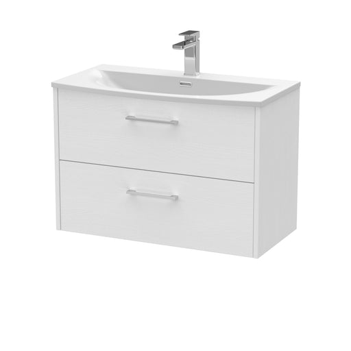 800mm Wall Hung 2 Drawer Vanity & Basin 4 Hudson Reed