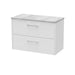 800mm Wall Hung 2 Drawer Vanity & Laminate Top Hudson Reed