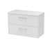 800mm Wall Hung 2 Drawer Vanity & Laminate Top Hudson Reed