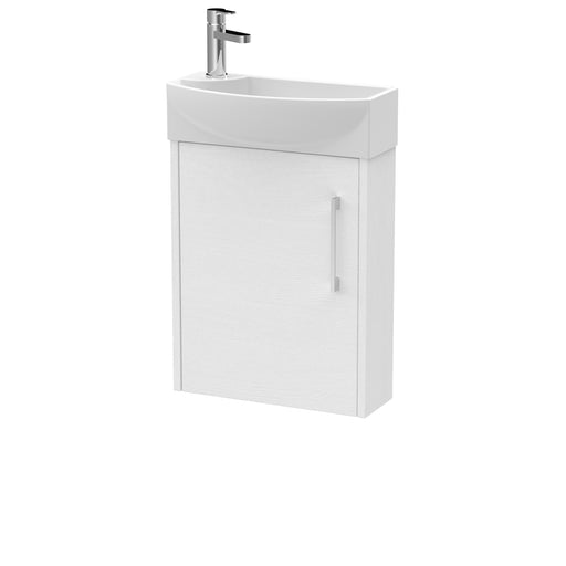 440mm Wall Hung 1 Door Unit & 1TH Basin RH Hudson Reed