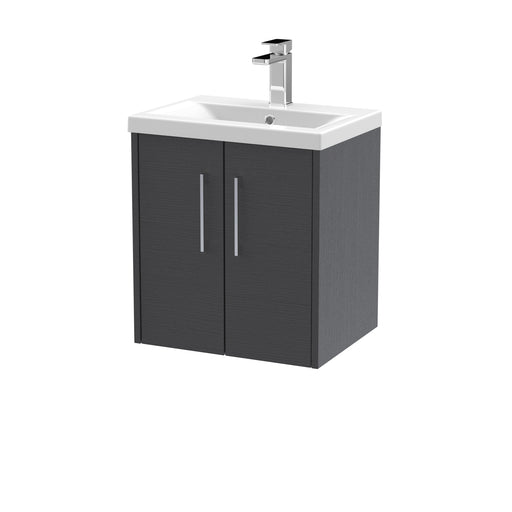 500mm Wall Hung 2 Door Vanity & Basin 1 Hudson Reed
