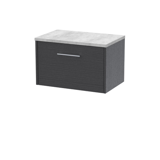 600mm Wall Hung Single Drawer Vanity & Laminate Top Hudson Reed