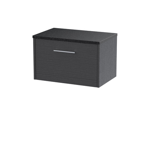 600mm Wall Hung Single Drawer Vanity & Laminate Top Hudson Reed