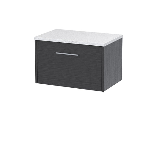 600mm Wall Hung Single Drawer Vanity & Laminate Top Hudson Reed